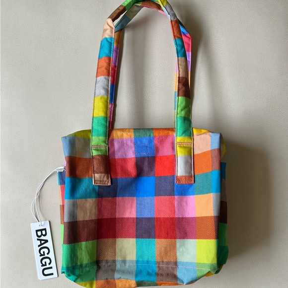 BAGGU UO Madras Everyday Cloud Bag - Picture 2 of 3